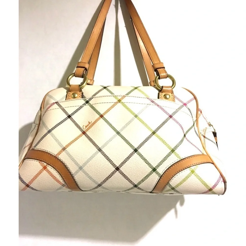 Coach CC signature print canvas  satchel handbag